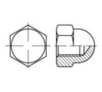 TOOLCRAFT 1066913 Écrou borgne hexagonal M4 DIN 1587 acier inoxydable A4 100
