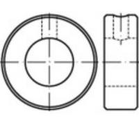 TOOLCRAFT 112438 Bague darrêt Diamètre extérieur: 22 mm M6 DIN 705 acier 10 pc(s)