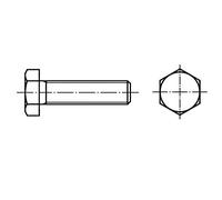 TOOLCRAFT 128224 Lot de 100 vis à tête hexagonale M6 25 mm en acier DIN 933