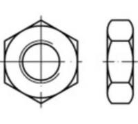 TOOLCRAFT 132360 Écrou hexagonal M27 DIN 936 acier étamé par galvanisation 25 pc(s)