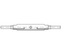 TOOLCRAFT 136575 Tendeur à vis avec 2 extrémités à souder M36 acier étamé par galvanisation DIN 1478 1 pc(s)
