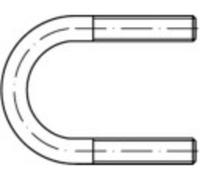 TOOLCRAFT 137785 Etrier rond en acier acier galvanisé M16 10 pc(s)