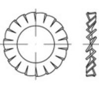 TOOLCRAFT 138411 Rondelle à dents chevauchantes Diamètre intérieur: 8.4 mm DIN 6798 Acier à ressort 250 pc(s)