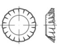 TOOLCRAFT 138489 Rondelle à dents chevauchantes Diamètre intérieur: 4.3 mm DIN 6798 Acier à ressort étamé par galvanisation 250 pc(s)