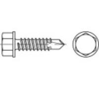 TOOLCRAFT 141395 Vis autoforeuse 6.3 mm 70 mm 6 pans extérieurs DIN 7504 acier étamé par galvanisation 100 pc(s)