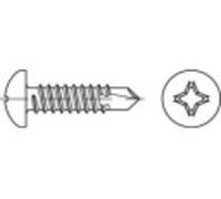 TOOLCRAFT 141480 Vis autoforeuse 6.3 mm 90 mm cruciforme DIN 7504 acier étamé par galvanisation 100 pc(s)