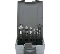 TOOLCRAFT 1614138 Jeu de fraises coniques 6 pièces 6.3 mm, 8.3 mm, 10.4 mm, 12.4 mm, 16.5 mm, 20.5 mm HSS tige cylindrique 1 pc(s)