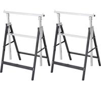 TOOLCRAFT 200 kg TO-4459818 Tréteau pliable, réglable en hauteur (L x P) 680 mm x 580 mm 12,7 kg 2 pièces