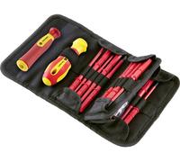 TOOLCRAFT 2236585 pour lélectronique et la mécanique de précision, pour électricien, VDE, pour latelier Lame interchangeable 18 pièces vis à fente, 6 pans