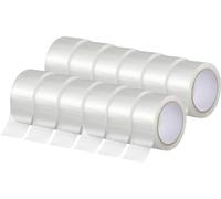 TOOLCRAFT 2xTO-10187127 Ruban adhésif d'emballage transparent (L x l) 66 m x 50 mm 12 pc(s)