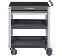 TOOLCRAFT 553942 Chariot de service Couleur du fabricant : Gris, Gris clair, Rouge