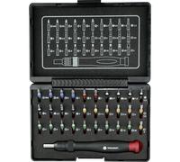 TOOLCRAFT 809204 Jeu d'embouts 31 pièces vis à fente, cruciforme Phillips, vis
