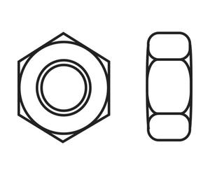 Toolcraft - 830405 écrou Hexagonal M2.5 Din 934 Plastique 10 Pc(s) C27173