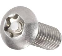 TOOLCRAFT 888783 Vis à tête bombée M5 20 mm profil en Torx avec téton acier inoxydable A2 10 pc(s)