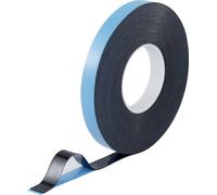 TOOLCRAFT 93038c186 93038c186 Ruban adhésif double-face bleu, noir (L x l) 30 m x 20 mm 1 pc(s)