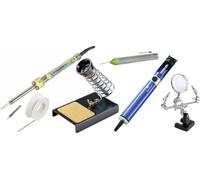 TOOLCRAFT Adjustable Starter Set Set de soudure 230 V 60 W forme de crayon +200 - +450 °C avec étain à souder, avec panne à