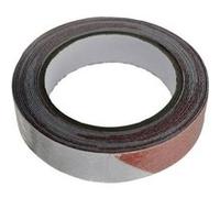 TOOLCRAFT ANST255M-RW Ruban adhésif davertissement ANST255M-RW rouge, blanc (L x l) 5 m x 25 mm Blanc G