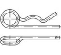 TOOLCRAFT Contact à ressort Acier galvanisé 100 pc(s)