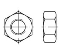 Toolcraft - Crou Hexagonal 131904 Acier Zingué Galvanisé De Qualité 8 M10 100 Pc(s)