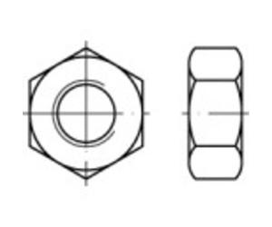 Toolcraft - Crou Hexagonal 131904 Acier Zingué Galvanisé De Qualité 8 M10 100 Pc(s)