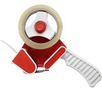 TOOLCRAFT Distributeur de ruban d'emballage rouge, blanc Largeur du rouleau (max.): 50 mm Longueur du rouleau (max.) 66 m