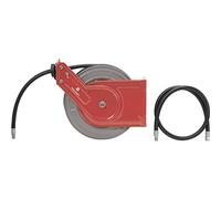 TOOLCRAFT Enrouleur de tuyau à air comprimé 10 m 20 bar Fixation murale Fixation au plafond