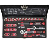 TOOLCRAFT Jeu de clés à douille métrique 1/4\ (6.3 mm) 36 pièces 826363