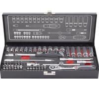 Toolcraft Jeu de clés à douille métrique 1/4 (6,3 mm) 45 pièces 826386