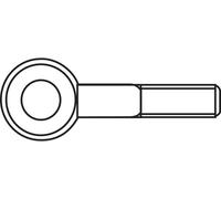 TOOLCRAFT Piton à visser 15 mm Acier zingué M4 50 pc(s)