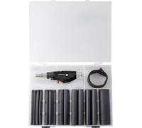 TOOLCRAFT TC-HSK-27 Kit de tourillonnage, SET de gaines thermorétractables avec mini-brûleur à gaz chaud 1300 °C.