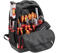 TOOLCRAFT TO-10672410 VDE Sac à dos à outils équipé (l x H x P) 35 x 45 x 23 cm