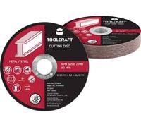 TOOLCRAFT TO-10674636 Jeu de disque à tronçonner 125 mm 10 pc(s) Oxyde daluminium