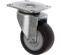 TOOLCRAFT TO-5137866 Roulette pivotante TPR 50 mm avec plaque de fixation