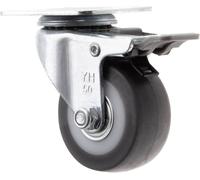TOOLCRAFT TO-5137869 Roulette pivotante 5023TPRA02 Toolcraft avec système de blocage Capacité de charge (max.): 50 kg