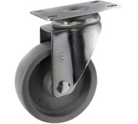 TOOLCRAFT TO-5137935 Roulette pivotante PP 100 mm avec plaque de fixation Capacité de charge (max.): 125 kg