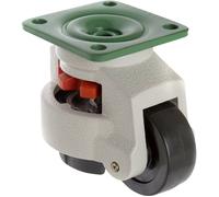 TOOLCRAFT TO-5137968 Roulette pivotante réglable 73 mm 750 kg avec plaque de fixation Capacité de charge (max.): 750 kg