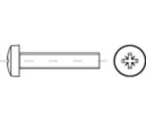 TOOLCRAFT TO-5375376 Vis à tête bombée M5 25mm cruciforme Pozidriv acier inoxydable A2 500p.