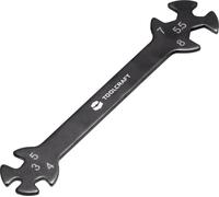 TOOLCRAFT TO-5693100 17 g Clé polygonale double Ouverture de clé (métrique) 3 - 8 mm