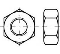 TOOLCRAFT TO-6855531 Écrou hexagonal M3 DIN 555 plastique 200 pc(s)