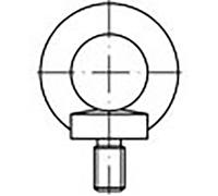 TOOLCRAFT TO-6855678 Vis à œillet M6 DIN 580 acier galvanisé 25 pc(s)