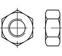 Toolcraft - To-6861102 écrou Hexagonal M5 Din 934 Acier Inoxydable V2a A2 100 Pc(s)