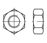 Toolcraft - To-6861126 écrou Hexagonal M2.5 Din 934 Acier Inoxydable V4a A4 100 Pc(s)