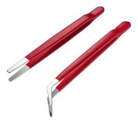 Toolcraft To-6897171 Jeu De Pinces Brucelles 2 Pièces Plate, Ronde, Plate, Ronde, Courbée A007342
