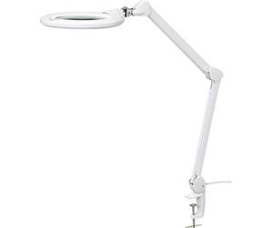 TOOLCRAFT TO-7427319 : Lampe loupe LED avec pince, 1160 lumens, 178 mm (7). Facteur de grossissement = 1,75 x 17,8 cm. Efficacité énergétique (2021)