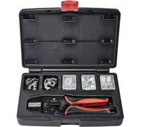 TOOLCRAFT TO-7703463 Jeu de pinces à sertir 83 pièces Embouts 0.5 à 35 mm² Assortiment d'embouts en mallette, Incl
