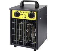 TOOLCRAFT TO-8578335 Chauffage de chantier 3000 W Noir-Jaune