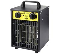 TOOLCRAFT TO-8578335 Radiateur de chantier soufflant 3000 W noir-jaune