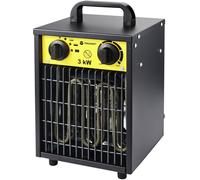 TOOLCRAFT TO-8578335 Radiateur de chantier soufflant 3000 W noir-jaune
