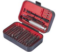 TOOLCRAFT TO-9407052 Jeu dembouts 150 pièces cruciforme Phillips, vis Pozidriv, 6 pans extérieurs, hexagonal, Tri-Wing, TORX® intérieur, clé plate, Triangle,