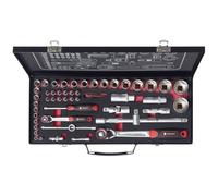 TOOLCRAFT TO-9626409 Jeu de cliquets réversibles 1/4\ (6.3 mm), 1/2\ (12.5 mm) Longueur44.5 cm